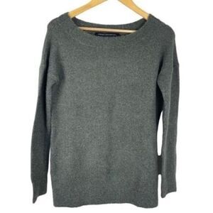 French Connection Gray Ribbed Sweater XS